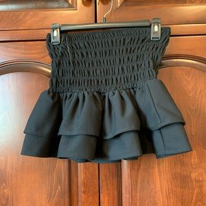 Zara Black ruffle skirt